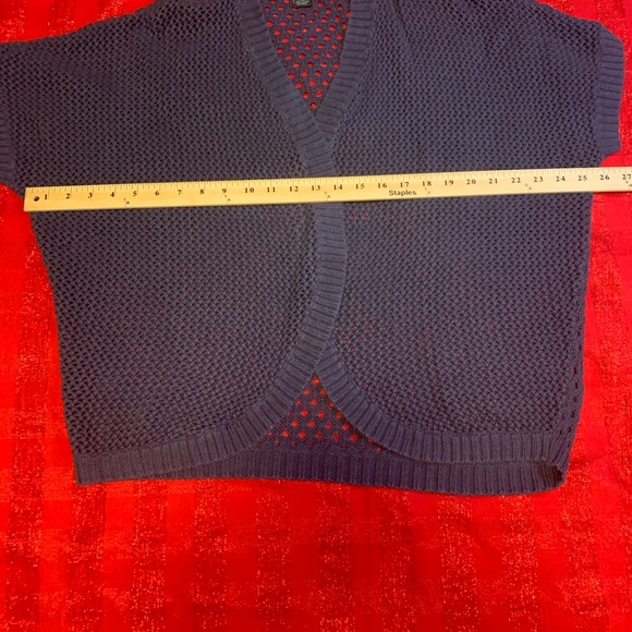Cynthia Rowley Dark Blue Knit Cardigan, Size M - Picture 7 of 7